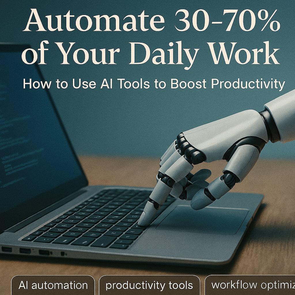 🤖 Automate 30–70% of Your Daily Work