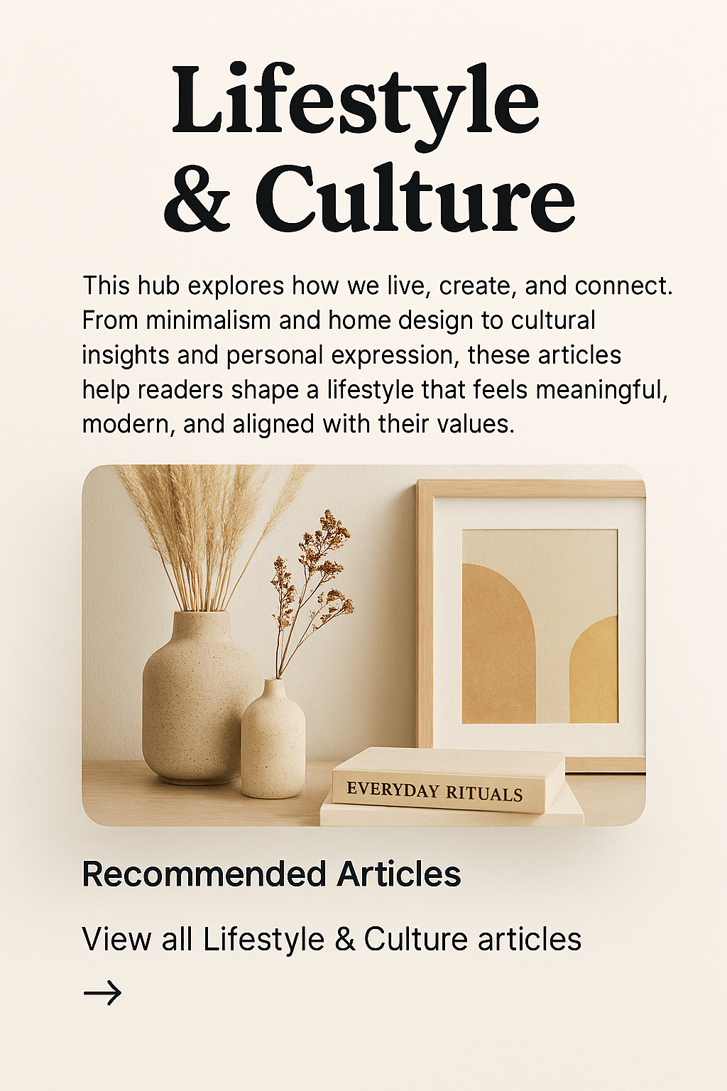💬 Lifestyle & Culture — Hub Page