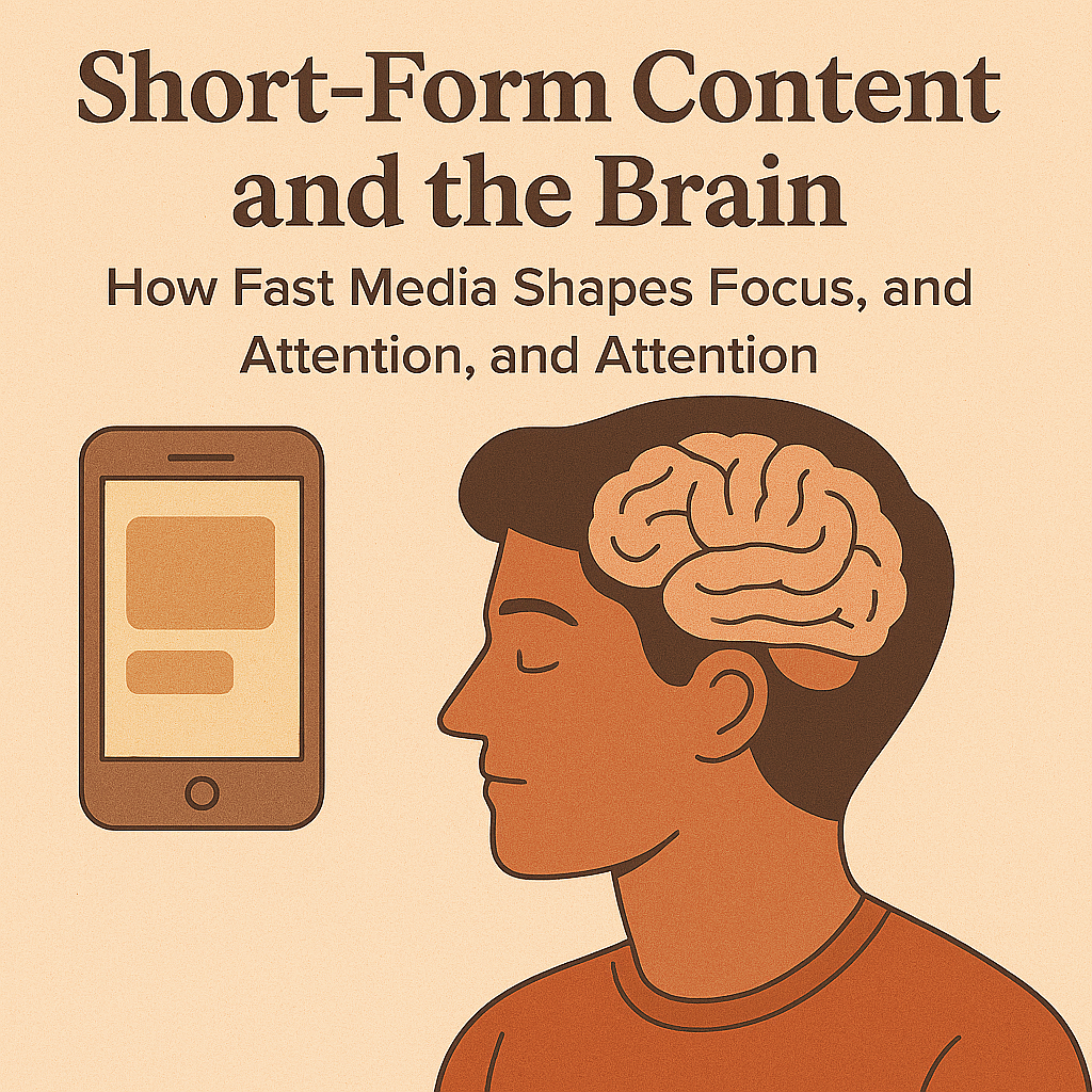 Short-Form Content and the Brain: How Fast Media Shapes Focus, Emotion, and Attention